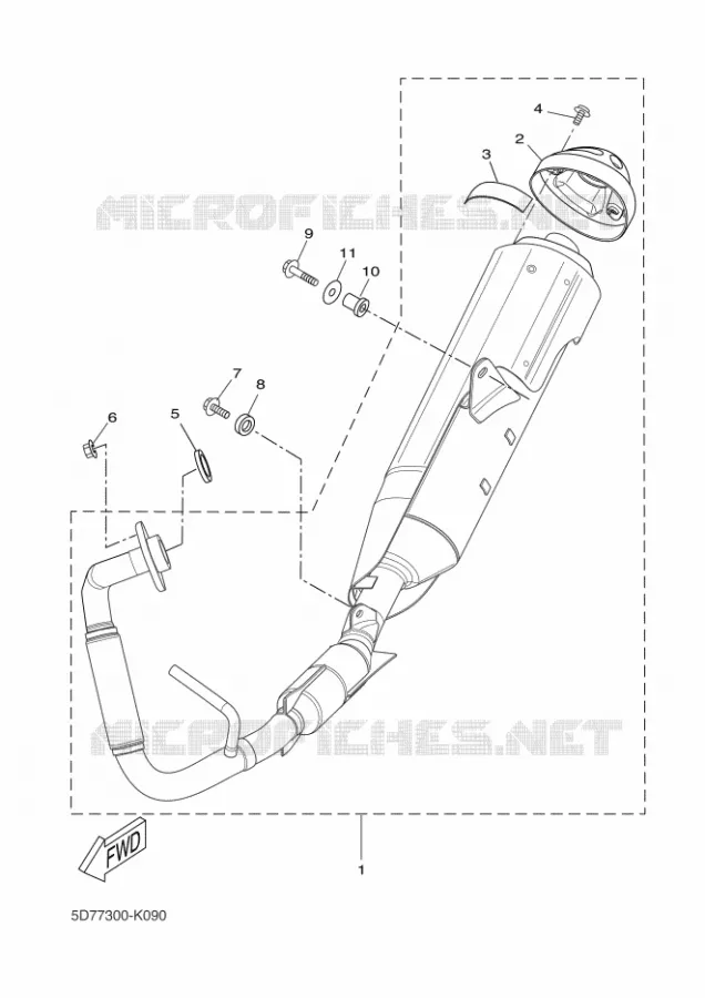 ECHAPPEMENT Yamaha MOTO 125 2011 R125  YZF-R125