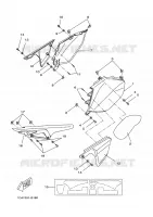 COUVERCLE LATERAL pour Yamaha X-LIMIT SM de 2009