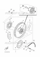ROUE ARRIERE 2 pour Yamaha X-LIMIT SM de 2009