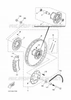 ROUE ARRIERE pour Yamaha X-LIMIT SM de 2009