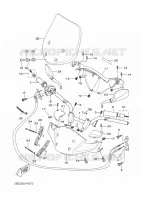 GUIDON ET CABLES pour Yamaha VP250 de 2009