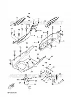 SUPPORT / REPOSE PIEDS pour Yamaha VP250 de 2009