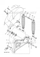 BRAS OSCILLANT / AMORTISSEUR pour Yamaha VP250 de 2009