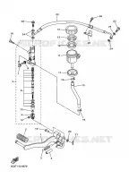 MAITRE CYLINDRE DE FREIN ARRIERE pour Yamaha FZ1-S FAZER de 2010