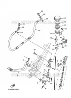 MAITRE CYLINDRE DE FREIN ARRIERE pour Yamaha TDM900 de 2009