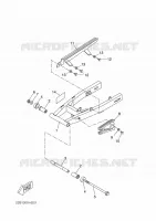 BRAS ARRIERE pour Yamaha WR 125 X de 2009