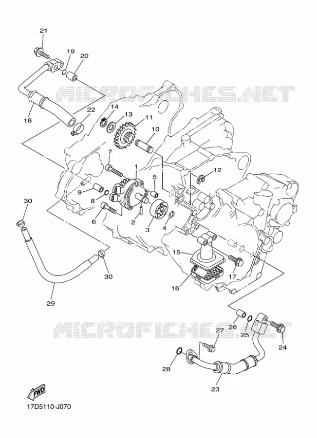 POMPE A HUILE Yamaha MOTO 250 2011 YZF  YZ250F