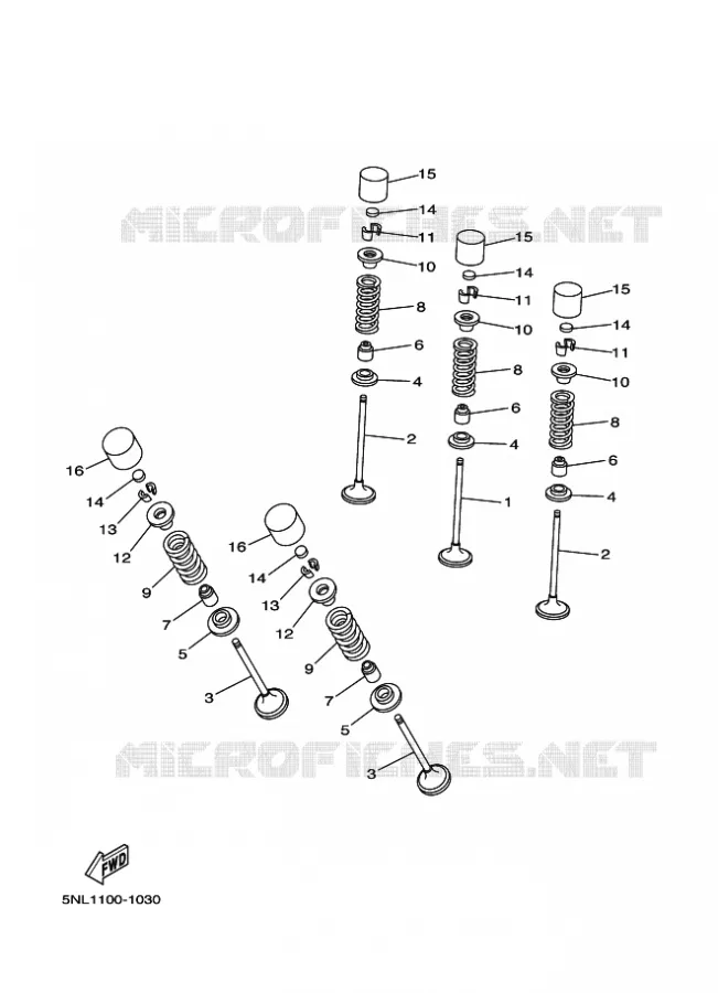 SOUPAPE Yamaha MOTO 250 2009 WRF  WR250F
