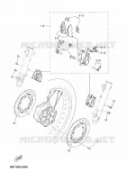 ETRIER DE FREIN AVANT pour Yamaha XT660ZA de 2013