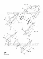 COUVERCLE LATERAL pour Yamaha DIVERSION 600 ABS de 2009