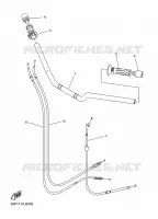 GUIDON ET CABLES pour Yamaha DIVERSION 600 ABS de 2009