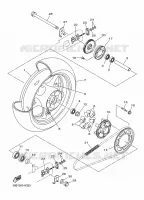 ROUE ARRIERE pour Yamaha DIVERSION 600 ABS de 2009