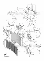 RADIATEUR / DURITES pour Yamaha FZ1SA de 2009