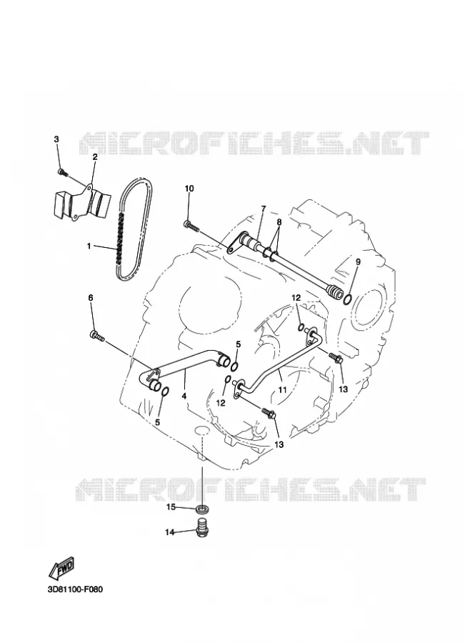 POMPE A HUILE Yamaha MOTO 1300 2009 MIDNIGHT STAR  XVS1300A MIDNIGHT STAR