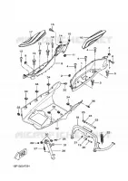 SUPPORT / REPOSE PIEDS pour Yamaha VP250 de 2009