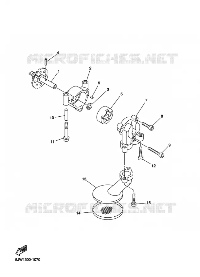 POMPE A HUILE Yamaha MOTO 1300 2009 FJR ABS  FJR1300A