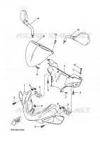 CARENAGES 1  pour Yamaha YQ50 de 2009