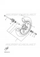 ROUE AVANT pour Yamaha YQ50 de 2009