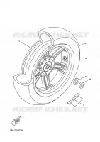 ROUE ARRIERE pour Yamaha VP250 de 2009