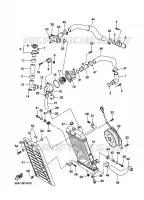 RADIATEUR / DURITES pour Yamaha XVS1300A de 2009