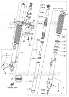 FOURCHE pour Yamaha XT660Z de 2009