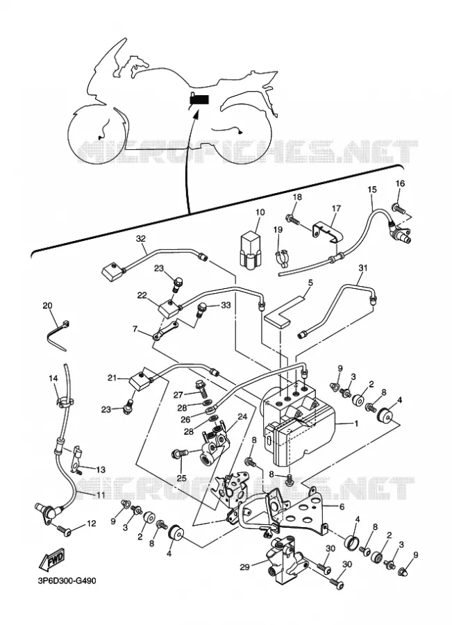 PARTIE ELECTRIQUE 3 Yamaha MOTO 1300 2009 FJR AS ABS  FJR1300AS