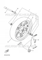 ROUE AVANT pour Yamaha VP125 de 2009