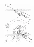 ROUE ARRIERE pour Yamaha XP500A de 2009