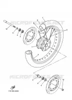 ROUE AVANT pour Yamaha XT660Z de 2009