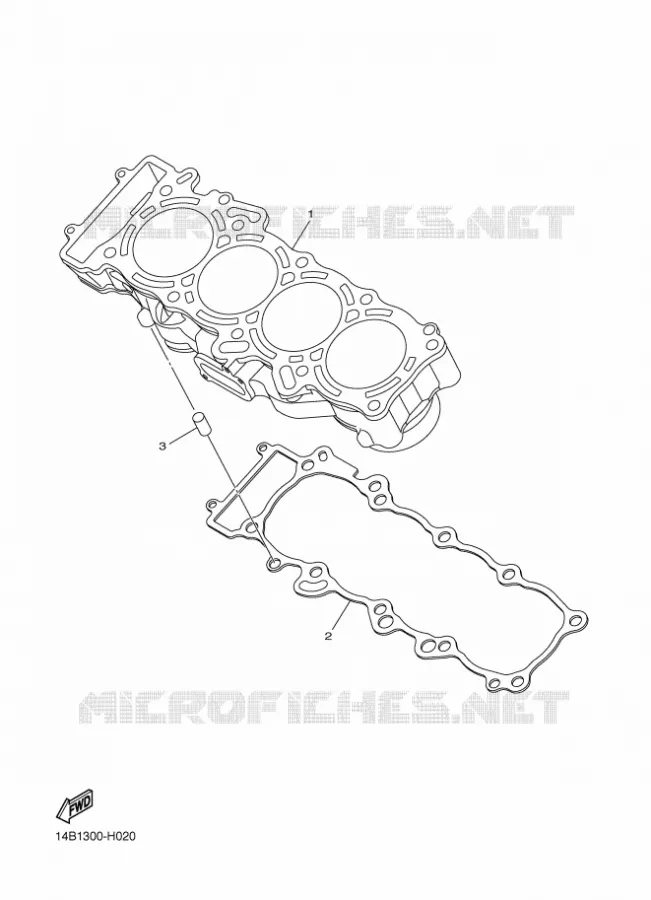 CYLINDRE Yamaha MOTO 1000 2009 R1  YZF-R1 R1