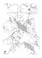 RADIATEUR / DURITES pour Yamaha FZ6NA de 2009