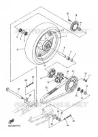 ROUE ARRIERE pour Yamaha FZ6NA de 2009