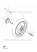 ROUE AVANT pour Yamaha FZ6NA de 2009