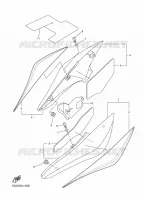 COUVERCLE LATERAL pour Yamaha FZ6S de 2009