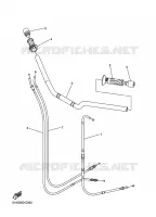 GUIDON ET CABLES pour Yamaha FZ6S de 2009