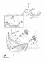 PHARE  pour Yamaha FZ6S de 2009