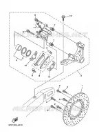 ETRIER DE FREIN ARRIERE pour Yamaha TDM900 de 2009