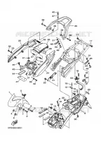 GARDE BOUE pour Yamaha TDM900 de 2009