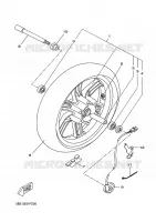 ROUE AVANT pour Yamaha VP250 de 2009