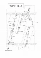 FOURCHE 2 pour Yamaha BOOSTER NAKED de 2010