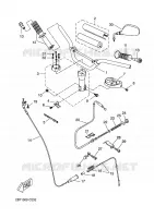 GUIDON ET CABLES pour Yamaha BOOSTER NAKED de 2010