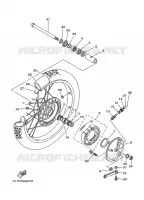 ROUE AVANT pour Yamaha DT125 de 2010