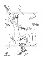 GUIDON ET CABLES   FREIN A DISQUE pour Yamaha DT125 de 2010