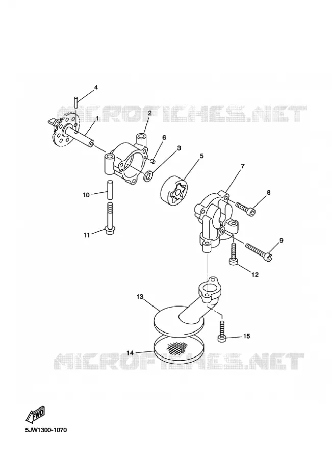 POMPE A HUILE Yamaha MOTO 1300 2010 FJR AS  FJR1300AS