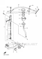 MAITRE CYLINDRE DE FREIN ARRIERE pour Yamaha FZ1 FAZER de 2010