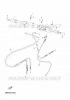 GUIDON ET CABLES pour Yamaha TZR50 de 2010