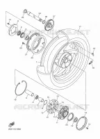 ROUE ARRIERE pour Yamaha VMAX 1700 de 2010
