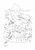 GUIDON ET CABLES pour Yamaha VP250 de 2010