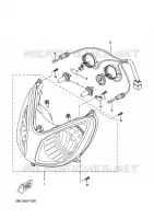 PHARE  pour Yamaha VP250 de 2010