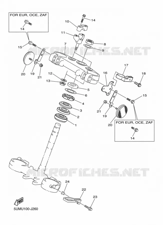 DIRECTION Yamaha MOTO 250 2010 WRF  WR250F